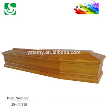 Superior Italian style high quality custom wooden coffin